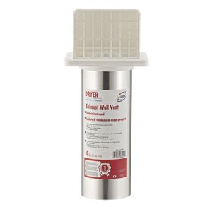 Lambro 4 in. White Plastic Dryer Vent Hoodimage