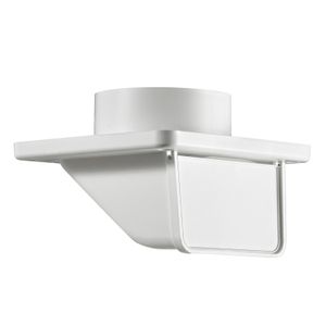 Lambro 4 in. White Under Eave Bathroom and Dryer Ventimage