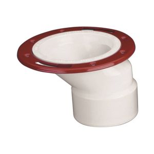 Oatey 3 in. x 4 in. PVC Offset Closet Flange with Metal Ringimage