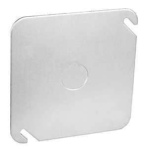 Southwire 4 in. Square Flat Blank Cover with 1/2 in. Knockoutimage