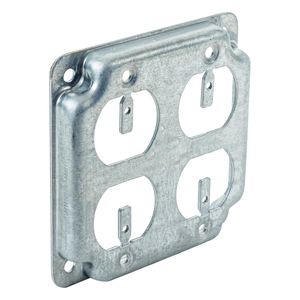 Southwire 4 in. Square 2-Duplex Exposed Work Box Coverimage