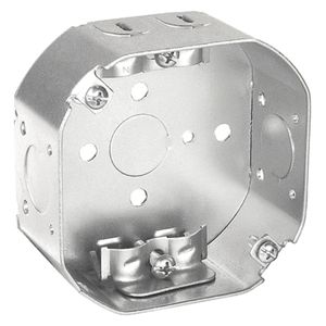 Southwire 4 in. x 1-1/2 in. Octagon Box with NM Clampimage