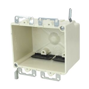 Allied Moulded Prod 2-Gang Fiberglass Switch Box with Earsimage