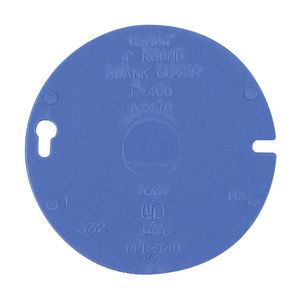 Carlon 4 in. Round Blank PVC Ceiling Box Coverimage