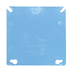 Carlon 4 in. 2-Gang Square Blank Electrical Box Coverimage