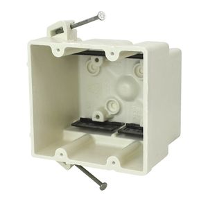 Allied Moulded Prod 2-Gang Fiberglass Switch Box with Nailsimage