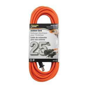PowerZone 25 ft. 16/2 SJTW Orange Outdoor Extension Cordimage