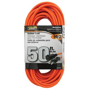 PowerZone 50 ft. 16/2 SJTW Orange Outdoor Extension Cordimage