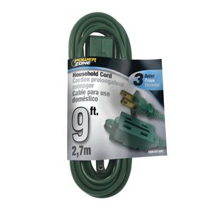 PowerZone 9 ft. 16/2 3-Outlet Indoor Extension Cordimage