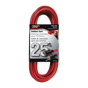 PowerZone 25 ft. 14/3 Red Outdoor Extension Cordimage