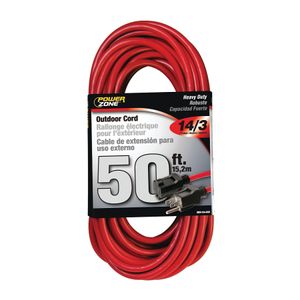 PowerZone 50 ft. 14/3 Red Outdoor Extension Cordimage