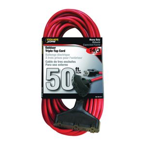 PowerZone 50 ft. 14/3 Triple-Tap Extension Cordimage