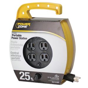 PowerZone 25 ft. 16/3 4-Outlet Cord Reelimage