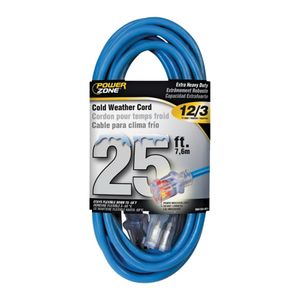 PowerZone 25 ft. 12/3 Cold Weather Lighted Extension Cordimage