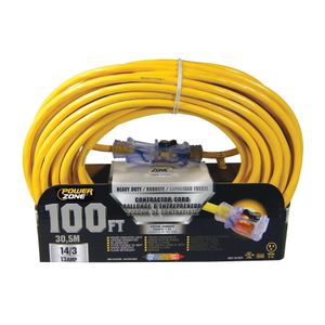 PowerZone 100 ft. 14/3 SJTOW Contractor Extension Cordimage