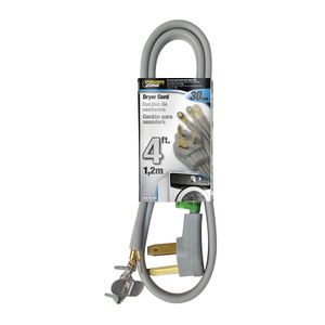 PowerZone 4 ft. 10/3 AWG Indoor Dryer Cordimage