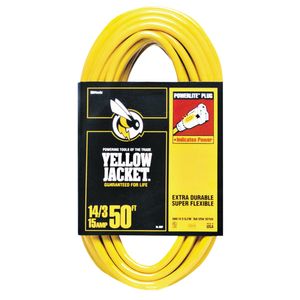 Yellow Jacket 50 ft. 14/3 Lighted Extension Cordimage