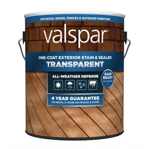 Valspar 1 gal. Transparent Red Natural Stain and Sealerimage