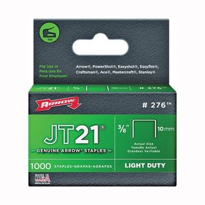 Arrow 3/8 in. JT21 Flat Staples, 1,000-Pieceimage
