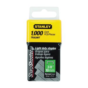 Stanley 3/8 in. Narrow Crown Light-Duty Staplesimage