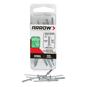 Arrow 1/8 in. x 1/2 in. Long Steel Pop Rivetimage