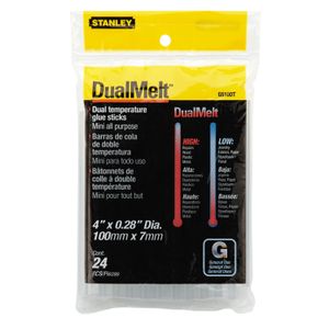 Stanley 4 in. Mini DualMelt Glue Sticks, 24-Pieceimage