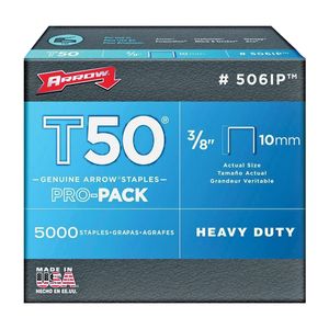 Arrow 3/8 in. T50 Contractor Pack Staplesimage