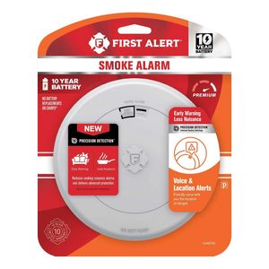 First Alert 10-Year Sealed Battery Smoke Alarm with Voice Alertsimage