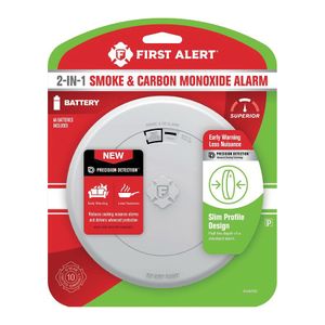 First Alert Smoke and Carbon Monoxide Alarm with Slim Profile Designimage