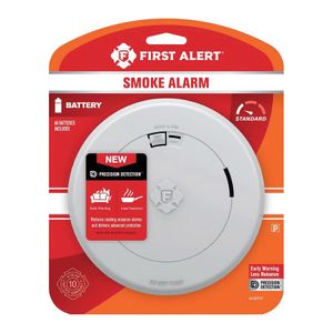 First Alert Slim Battery-Operated Smoke Alarmimage