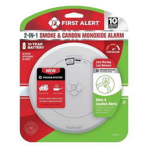 First Alert Slim Profile Smoke and Carbon Monoxide Alarm with Voice Alertsimage