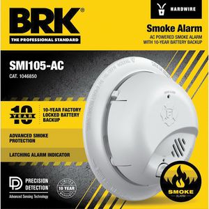 BRK AC/DC Ionization 10-Year Smoke Alarmimage