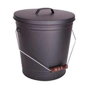 Simple Spaces 13 in. Steel Ash Bucket with Lidimage