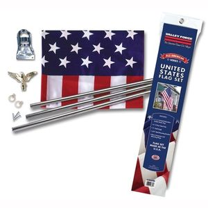 Valley Forge 3 ft. x 5 ft. Polycotton US Flag Kitimage