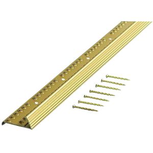 M-D Building Products 72 in. Satin Brass Aluminum Carpet Gripperimage