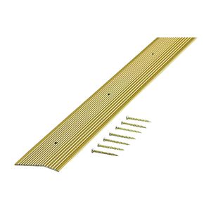 M-D Building Products 2 in. x 72 in. Satin Brass Fluted Carpet Trimimage