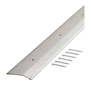 M-D Building Products 2 in. x 72 in. Fluted Silver Carpet Trimimage