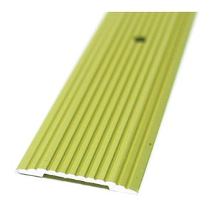 M-D Building Products 1-1/4 in. x 72 in. Fluted Satin Brass Seam Binderimage