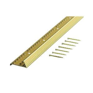M-D Building Prod 36 in. Satin Brass Aluminum Carpet Gripperimage