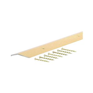 M-D Building Products 1-3/8 in. x 36 in. Satin Brass Fluted Carpet Trimimage