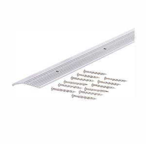 M-D Building Products 1-3/8 in. x 36 in. Fluted Silver Carpet Trimimage