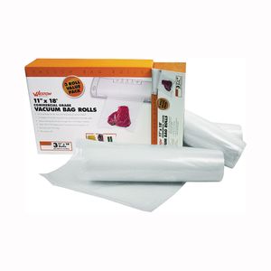 Weston Products 11 in. x 18 ft. 3 mil Vacuum Sealer Bag Rolls, 3-Packimage
