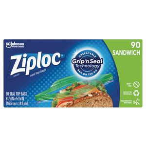 Ziploc 6-1/2 in. x 5-7/8 in. 105-Piece Sandwich Bagsimage