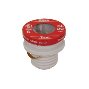 Bussmann 20 Amp Time Delay Rejection Base Plug Fuseimage