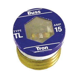 Bussmann 15 Amp TL Time Delay Edison Base Plug Fuseimage