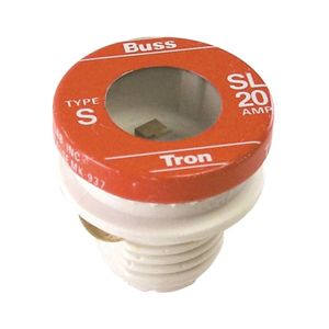 Bussmann 20 Amp SL Time Delay Rejection Base Plug Fuseimage