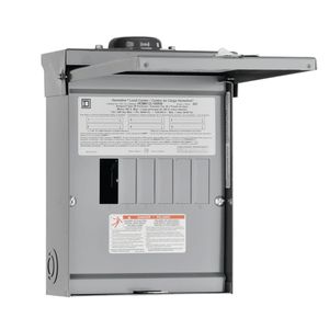 Square D Homeline 100 AMP 6-Space 12-Circuit Outdoor Main Lug Load Centerimage
