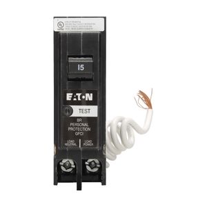 Eaton Wiring 15 Amp 1-Pole GFCI Circuit Breakerimage