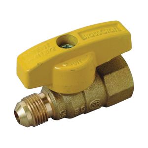 Brass Craft 3/8 in. OD x 1/2 in. Straight Gas Ball Valveimage