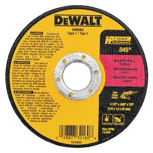 Dewalt 4-1/2 in. x 7/8 in. Thin Metal Cutting Wheelimage